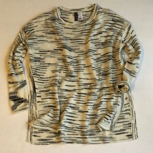 H&M Cream Sweater with Slits